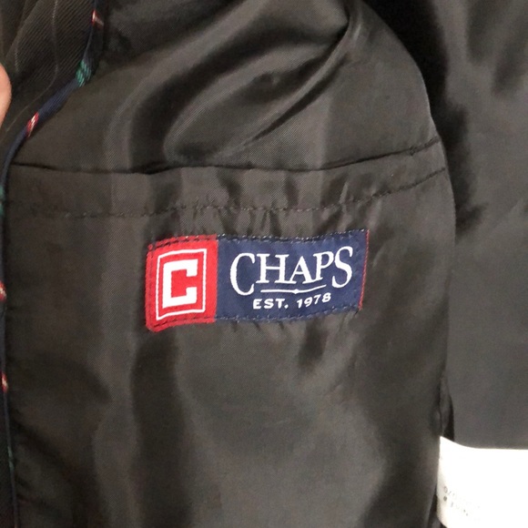 Chaps boys 14 regular striped black jacket - Picture 6 of 6